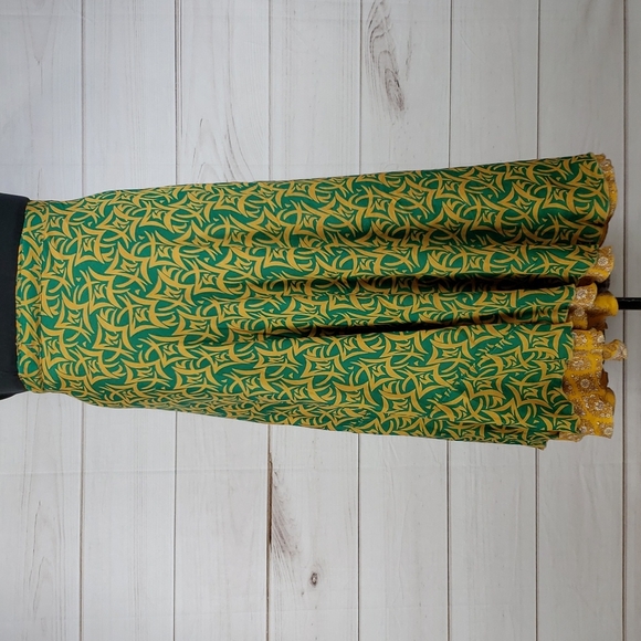 Darn Good Yarn Sari Silk Wrap Skirt Ankle Goddess - Picture 2 of 16